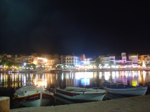 Agios Nikolaos - Lake Voulismeni - Kreta - nacht