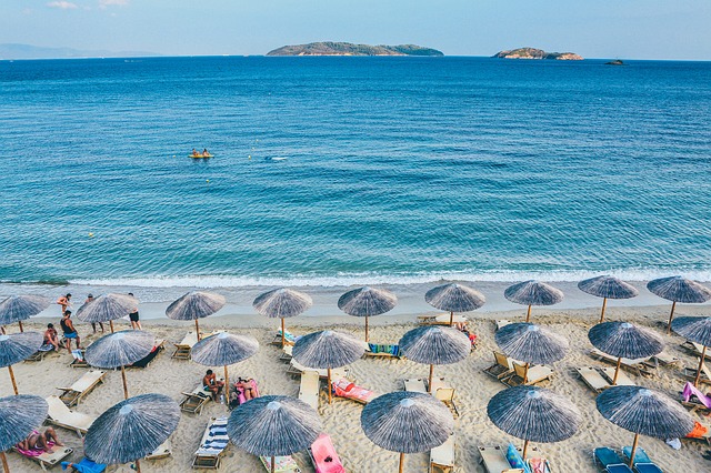 Strand kust zonvakantie oceaan